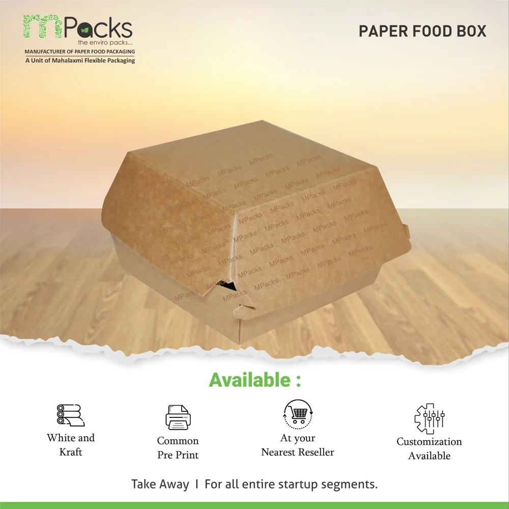 Mpacks Burger Boxes kraft